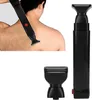 Scheermessen Lange steel Mannen Terug Haar Scheerapparaat USB Oplaadbare Grote Blade Trimmer 2 In 1 Opvouwbare Terug Scheerapparaat Mannen Haar Remover 231025