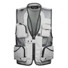 Heren Vesten Zomer Dun Mesh Vest Voor Mannen XL-5XL Casual Pographer Werk Bovenkleding Varsity Multi Pocket Vest Mannelijke Mouwle296d