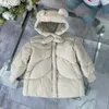 New newborn Down jacket Solid color kids Winter clothing Size 100-150 Cute Bear Ear Decoration children overcoat Oct25