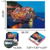 Puzzles Cinque Terra Night View of Manarola Jigsaw Puzzle 1000 Pieces for Adults Toy Home Wall Decoration Family Game GiftL231025