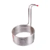 Bar Tools Kitchen Supplies Tool Beer Cooling Coil Wort Chiller Pipe Easy Clean Restaurant Spiral Rostfritt stål Hembryggningsbar El 231025