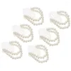 Fiori decorativi Perle da polso da sposa Corpetto Bracciali Forniture Fasce elastiche Accessori per mani di fiori fai da te Matrimonio per feste