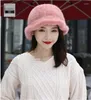 Berets Real Hats Women's Winter Warm Woven Ear Brim Basin Top Hat Russian Caps Fedoras