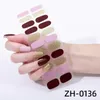 22Tips/Vel Mode Nagel Wrap Stickers Gemengde Ontwerpen zelfklevende Nagellak Folies 3D Stickers Nail Art decoraties Salon