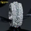 Joias finas masculinas anéis de noivado 925 joias de prata moissanite anel de diamante joias geladas
