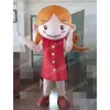2024 Performance Young Little Girl Mascot Costumes Carnival Hallowen Gifts Unisex Adults Fancy Games Outfit Holiday Outdoor Advertising Outfit Suit