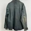 Erkek Ceketler 2023ss High Street Basit Vintage Yıkanmış Denim Ceket Rüzgar Yemeği Sokak Giyim Palto Erkek ve Kadın Giyim Teknoloji Giyim