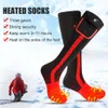 Calzini riscaldati SNOW DEER Calore elettrico ricaricabile aggiornato per la stagione fredda per uomo Donna Moto Sci Inverno caldo