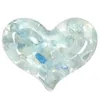 Pochettes à bijoux 5 pièces/lot, pierres de poche en cristal en forme de cœur, résine gonflée, puces de pierre de guérison, équilibrage d'énergie pour la décoration de la maison