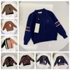 Maglione con cappuccio di marca per bambini maglione unisex di alta qualità maglione per bambini autunno e inverno felpa per bambini Keep warm lettera stampata abbigliamento 90-150 cm d01