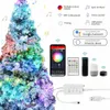 Weihnachtsdekoration, intelligente Lichterkette, funktioniert mit Alexa, Google, LED-Fee mit Farbwechsel und App-Fernbedienung für den Innenbereich, 231025