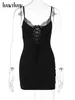 Vestidos casuais mulheres sexy festa clube noite bodycon streetwear preto curto mini vestido 2023 roupas de verão itens por atacado para