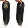 Spetsar Wigs Hand bundna 8x12cm Silk Skin Bas Topper Women Toupee Virgin Human Hair Piece 3 Clips In Natural Scalp Top Overlay 231025
