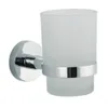 Porte-brosse à dents tasse en verre carré en acier inoxydable rond porte-brosse à dents mural organisateur de toilette accessoires de salle de bain el Home 231025