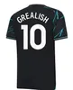 23 24 Haaland Soccer Jersey de Bruyne Grealish Mans Cities J.Alvarez Ederson Joao Cancelo Mahrez Foden 2023 2024 Fotbollstoppar Skjorta Kids -set Set Equipment Man City