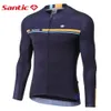 Other Sporting Goods Santic Men Cycling Jerseys Bike MTB Jersey Long Sleeve Comfortable Sun protective Summer WM0C01111 231024