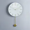 Wall Clocks Elegant Home Clock Pieces Quartz Gift Living Room Decoration Classic Hand Number Gold Bedroom Horloge Decor