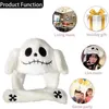 Beanie/Skull Caps Ear Moving Jumping Hat Funny Plush Ghost Hat Unisex Earflaps Movable Ears Hat Cosplay Halloween Party Hat for Kids Boys GirlsL23/10/24