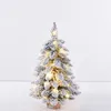 Decorações de Natal 60cmfloco de neve Luz de árvore de Natal 45cm Luz de tira de árvore de Natal 2024 Árvore flocada Lareira Decoração interna Festa de luz 231025