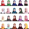 Sciarpe Donna Turbante musulmano Lady Hijab regolabile islamico elasticizzato elastico per copricapo Foulard in cotone tinta unita