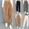 Womens Pants Capris Fashion Women Teddy Bear Fleece Fur Joggers Winter Warm Casual Trousers Loungewear Running Jogger Sports 231025