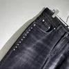 Mäns jeans 2023SS Quality Luxury 1: 1 Business Y2K Streetwear Clothing Techwear Men byxor tvättar vintage tröjor kläder kläder