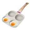 Casseroles 4 tasses antiadhésives, poêle à œufs, omelette frite, crêpes, poêle universelle pour petit déjeuner, ustensiles de cuisine pour hamburgers et omelettes