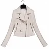 In Pelle da donna 2023 Giacca di Pelle Vera Pelle di Pecora Giubbotti Donna Primavera Autunno Motorcyle Cappotto Femminile Abiti Corti Mujer Chaqu