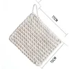 Tapis de Table rectangulaire en macramé, sous-verres en coton, motif de grains de maïs tissés à la main, tapis de tasse antidérapant, lait résistant à la chaleur