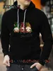 Sweats à capuche pour hommes Sweatshirts 3D Elf de Noël Impression Sweat à capuche Cool pour hommes Mode Tendance Harajuku Streetwear Automne Surdimensionné Pull Vêtements 231025