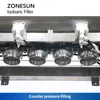 ZONESUN 탄산 음료 충전 기계 알루미늄 캔 소다 충전소 충전 장비 카운터 압력 ZS-CF4A