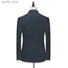 Abiti da uomo Blazer 2022 di alta qualità 5XL (vestito + gilet + pantaloni) Abito da uomo elegante moda business lino sottile abito casual abito da uomo completo da 3 pezzi Q231025