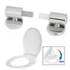 Toilet Seat Covers 1Set Toilet Seat Zinc Alloy Hinge Flush Toilet Cover Mounting Connector Toilet Lid Hinge Fittings Toilet Lid Slow Drop Connector 231025