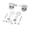 Toilet Seat Covers 1Set Toilet Seat Zinc Alloy Hinge Flush Toilet Cover Mounting Connector Toilet Lid Hinge Fittings Toilet Lid Slow Drop Connector 231025