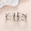 Backs Earrings Huitan Women Clip Thorns Vintage Anti Ear Cuff Fake Piercing Hip Hop Girls Daily Wear Accessories Chic Jewelry