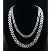 Hip Hop Men 925 Sterling Silver Accessories Diamond Fine Miami Cuban Link Chain Moissanite Halsband