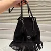 Women Designer Bag P Messenger Bag Wallet Leather Anti-fur Fringe Bag