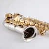 Brandneues A-WO37 Altsaxophon mit vernickeltem Goldschlüssel, professionelles Saxophon-Mundstück mit Koffer und Zubehör