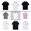 mens polo shirt designer for man fashion focus embroidery snake garter little bees printing pattern clothes tee black and white M-2XL10 colors
