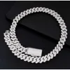 Kianjian Custom Fashion Jewelry Naszyjniki VVS Moissanite Cuban Link Chain 925 Srebrny naszyjnik