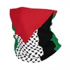 Sciarpe Bandiera della Palestina Bandana Ghetta per il collo Palestinese Hatta Kufiya Kefiah Modello Sciarpa magica Fascia per equitazione Unisex adulto antivento