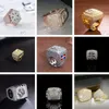 Custom List Biżuteria Mężczyźni Hip Hop Gold Splated 925 Sterling Srebrny VVS Diamond Moissanite Iced Out Link Cuban Pierścień