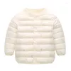 Manteau en duvet pour enfants, vêtements de doublure, manteaux d'automne/hiver pour bébés garçons, veste en coton pour filles, vêtement de mode de dessin animé, vêtements d'extérieur pour enfants