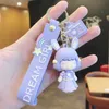 Bubble blowing little girl cartoon cute doll keychain cute doll car bag pendant doll machine gift