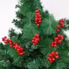 Decorazioni natalizie 110 pezzi Simulazione Berry 14 bacche Fiore artificiale Frutta Piante di ciliegio Decorazione domestica per feste Regalo fai da te 231025