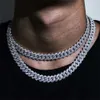 Ugb Hip Hop hommes Gra certifié 925 argent Sterling glacé Miami Vvs Moissanite diamant chaîne à maillons cubains collier