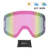 Ski Goggles Maxdeer Ski Goggles obiektyw dla mężczyzn Kobiety anty-fog Uv400 Big kolumna szklanki narciarski