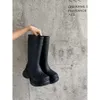 Damenstiefel Stiefel lang Regenstiefel dicke Sohlen wasserdichte Anti-Rutsch-Schuhe Ritterstiefel Stiefeletten Balencaga JAU5L