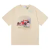 23ss Rhude Heren T-shirt Hoge kwaliteit Tess Designer F1 Racing Gran Prix Circuit de Monaco HD bedrukt heren- en dames T-shirt met korte mouwen