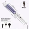 Curling Irons 40mm Hair Curlers Negative Ion Ceramic Care Big Wand Wave Hair Styler Curling Irons 3 Temperatures Fast Heating Styling Tools 231024